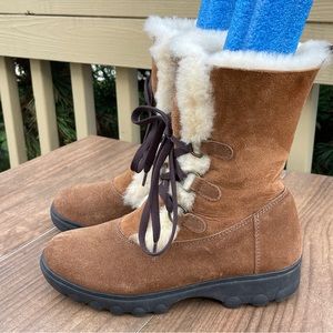 CLOUD NINE sheepskin - WINTER BOOTS Brown Size 7